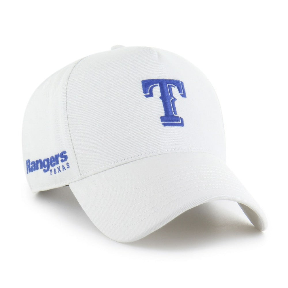 Texas Rangers Foundational Pinch Offside Adjustable Hat White | 47 brand