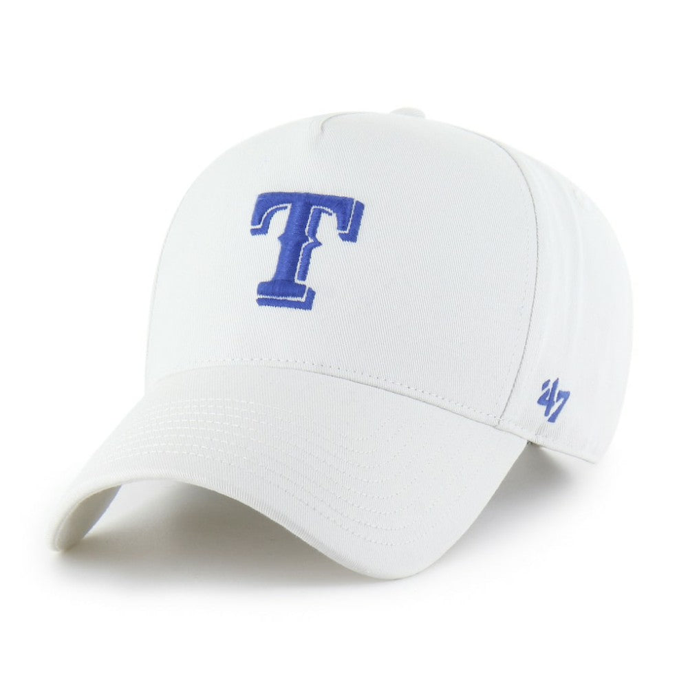 Texas Rangers Foundational Pinch Offside Adjustable Hat White | 47 brand