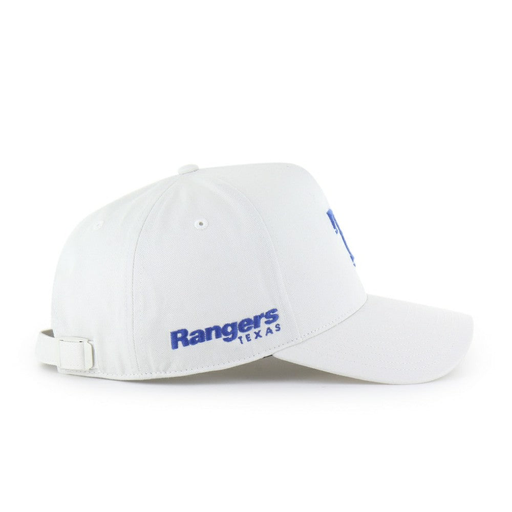 Texas Rangers Foundational Pinch Offside Adjustable Hat White | 47 brand