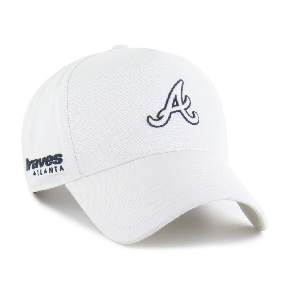 Atlanta Braves Foundational Pinch Offside Adjustable Hat White | 47 brand