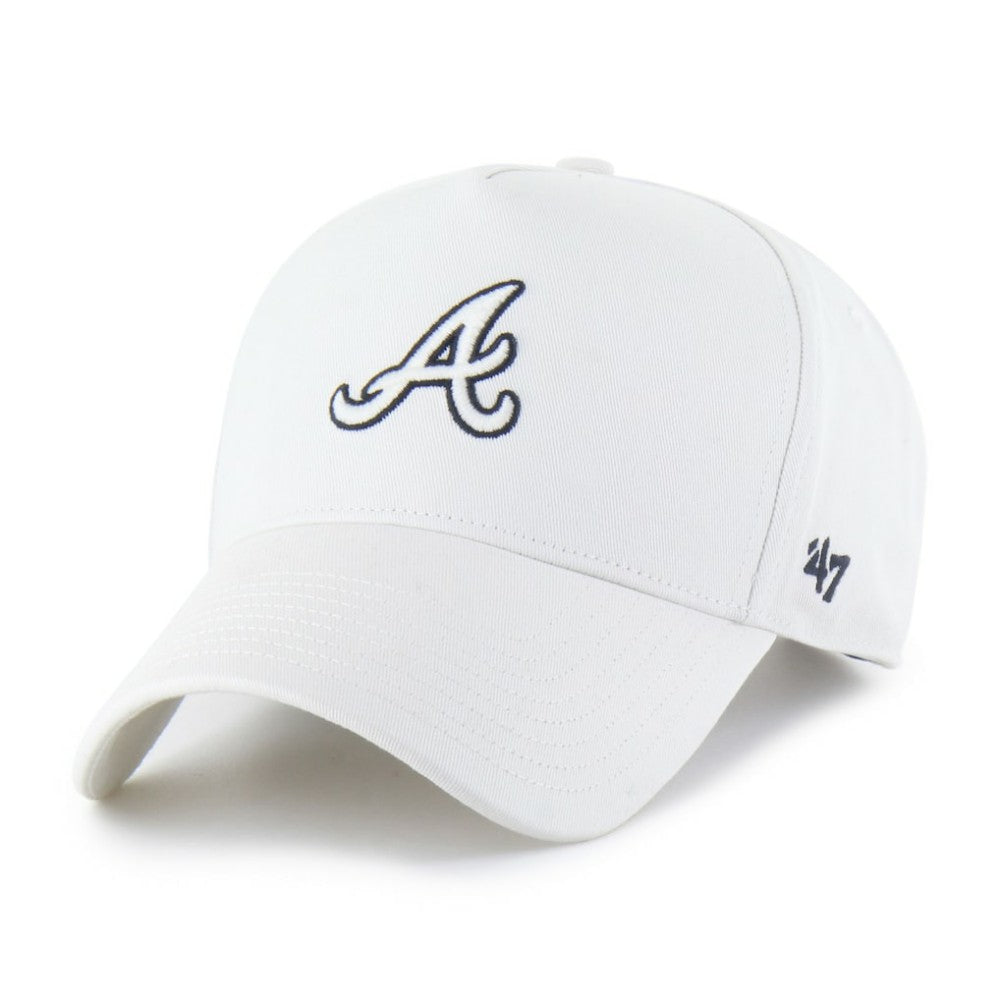 Atlanta Braves Foundational Pinch Offside Adjustable Hat White | 47 brand