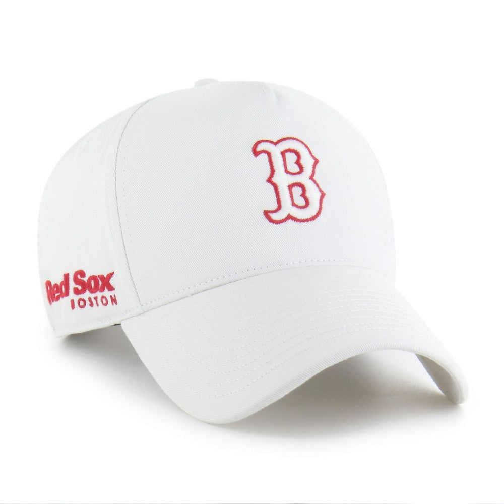 Boston Red Sox Foundational Pinch Offside Adjustable Hat White | 47 brand