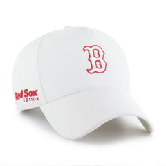 Boston Red Sox Foundational Pinch Offside Adjustable Hat White | 47 brand