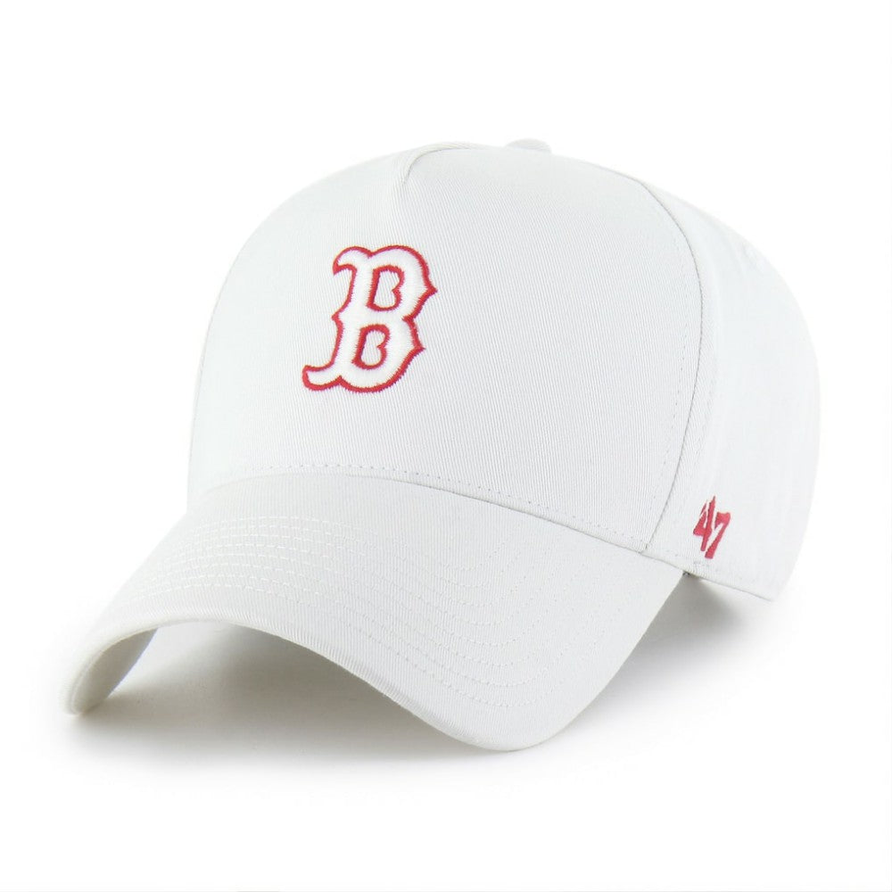 Boston Red Sox Foundational Pinch Offside Adjustable Hat White | 47 brand