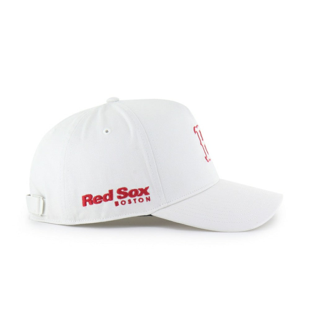 Boston Red Sox Foundational Pinch Offside Adjustable Hat White | 47 brand