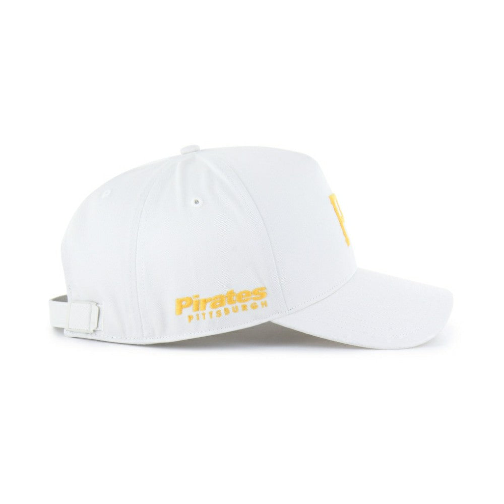 Pittsburgh Pirates Foundational Pinch Offside Adjustable Hat White | 47 brand