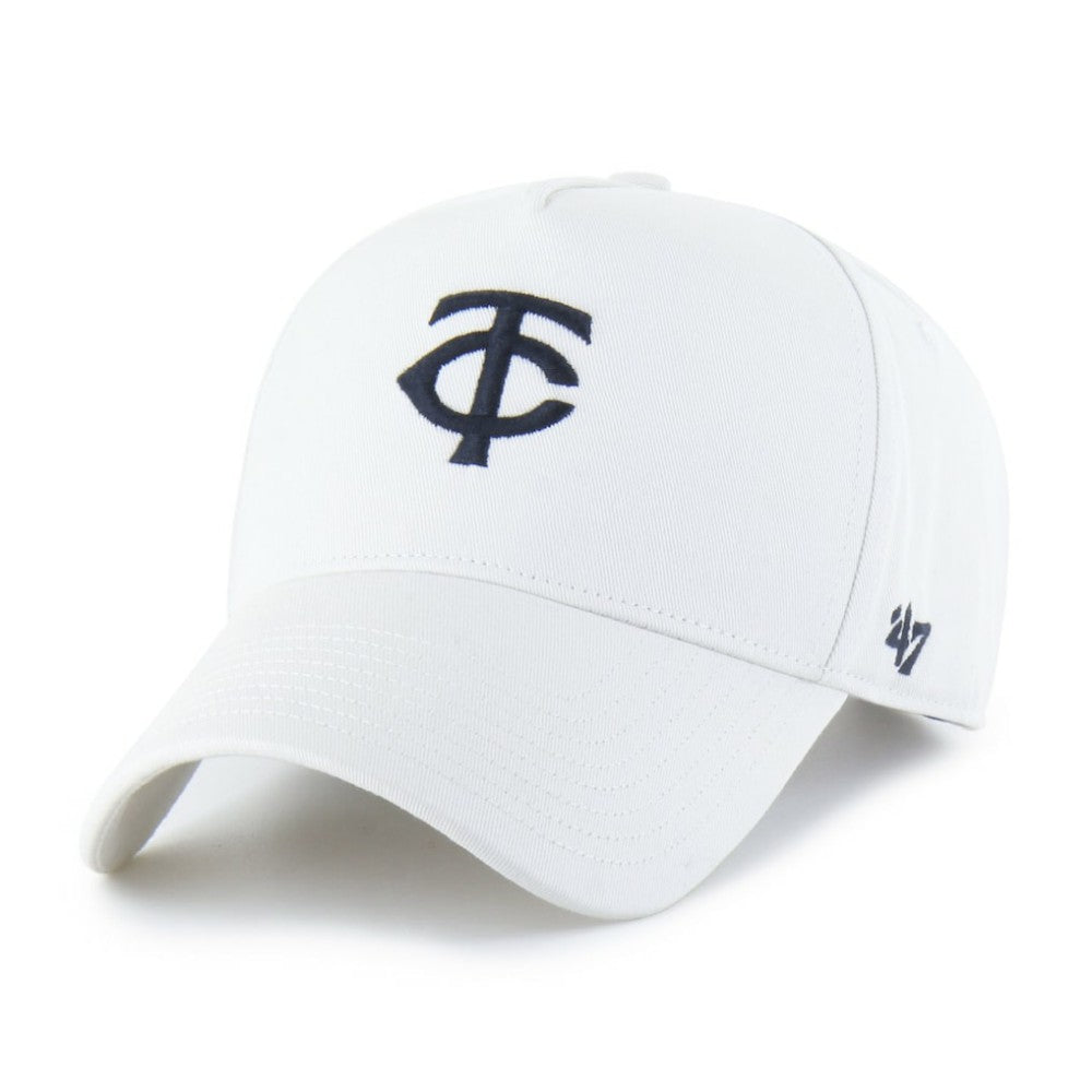 Minnesota Twins Foundational Pinch Offside Adjustable Hat White | 47 brand