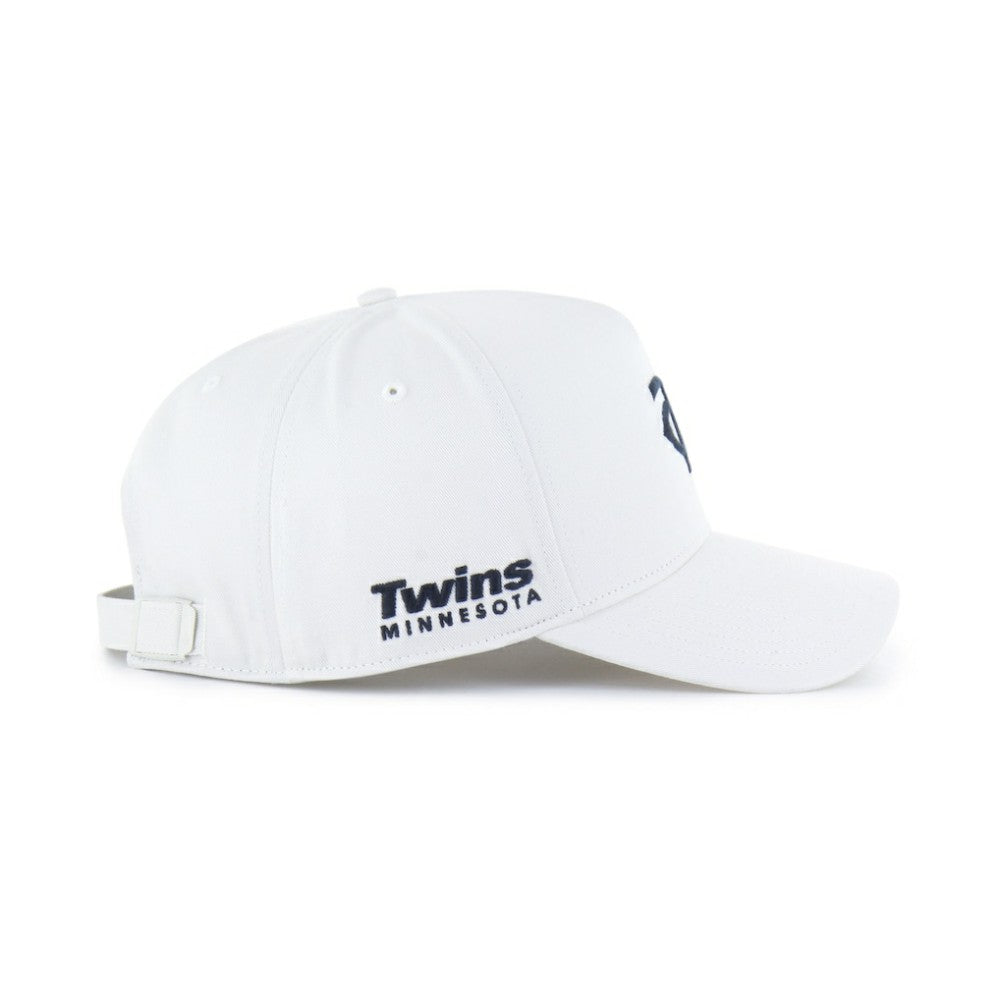 Minnesota Twins Foundational Pinch Offside Adjustable Hat White | 47 brand