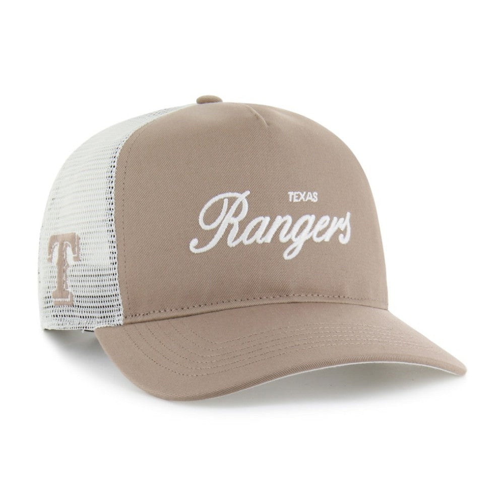 Texas Rangers Foundational Mesh Hitch Adjustable Hat Brown | 47 brand