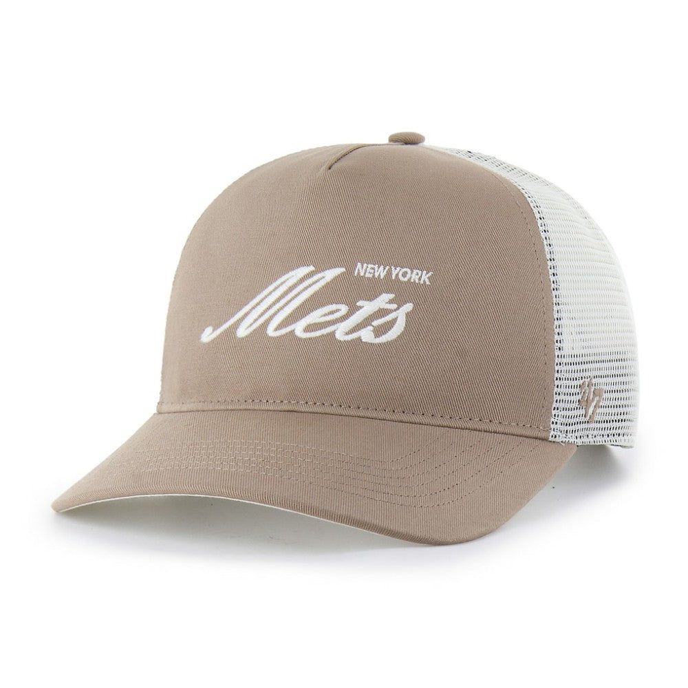 New York Mets Foundational Mesh Hitch Adjustable Hat Brown | 47 brand