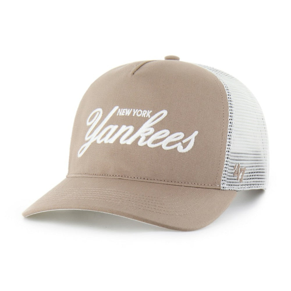 New York Yankees Foundational Mesh Hitch Adjustable Hat Brown | 47 brand