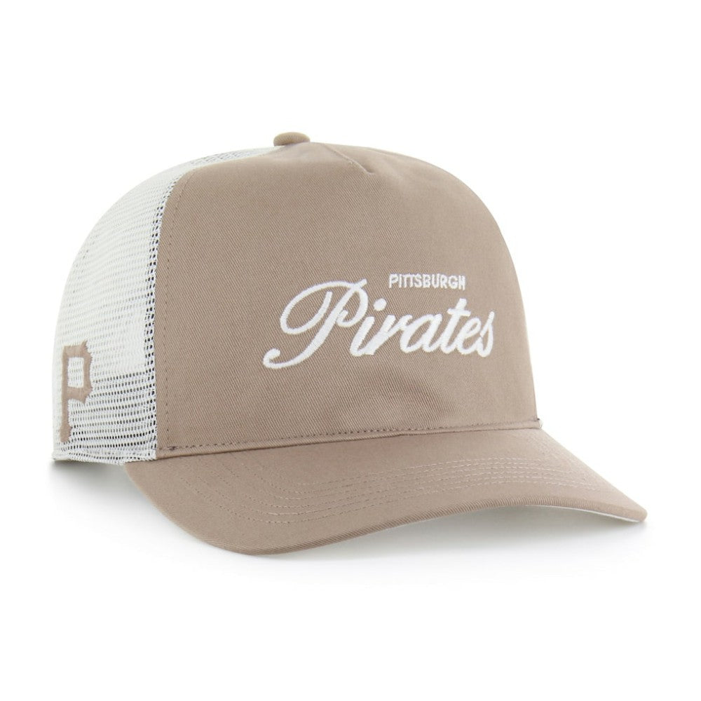 Pittsburgh Pirates Foundational Mesh Hitch Adjustable Hat Brown | 47 brand