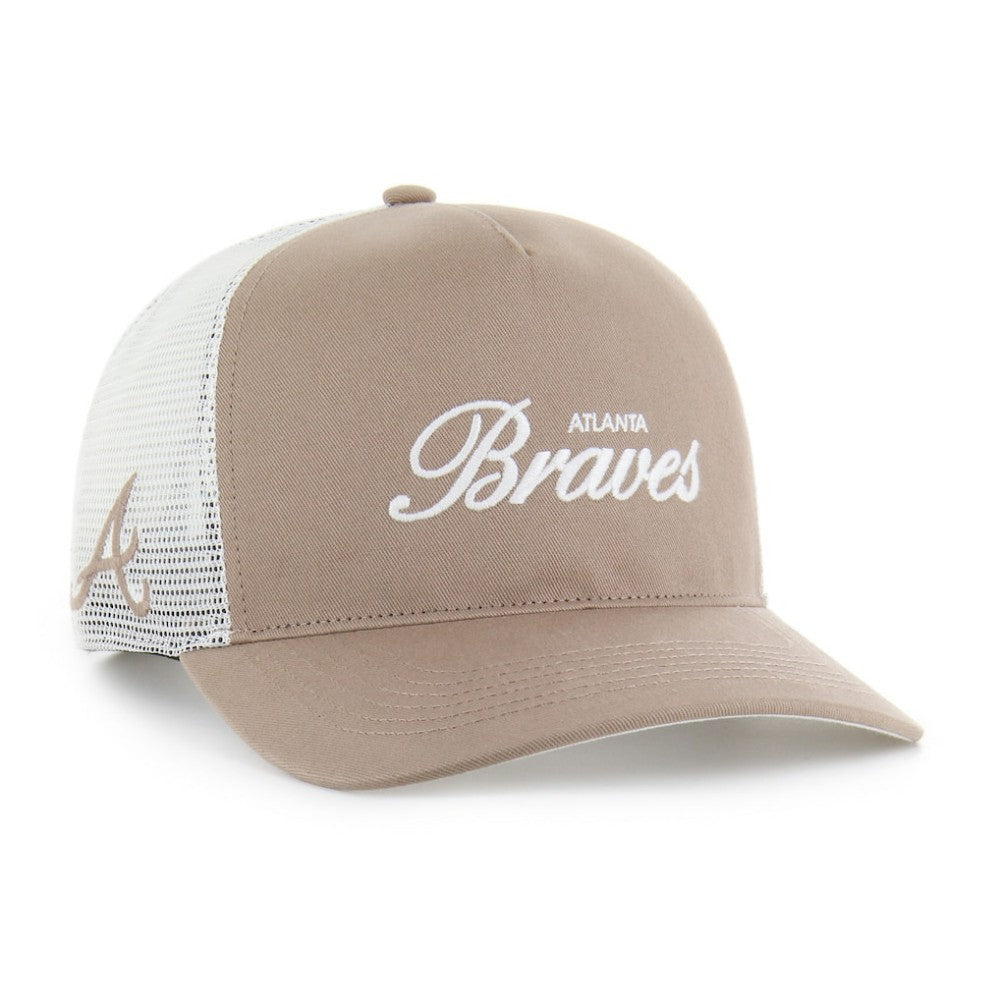 Atlanta Braves Foundational Mesh Hitch Adjustable Hat Brown | 47 brand