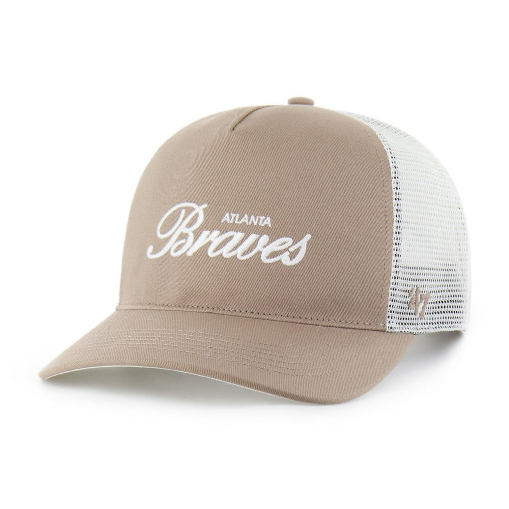 Atlanta Braves Foundational Mesh Hitch Adjustable Hat Brown | 47 brand
