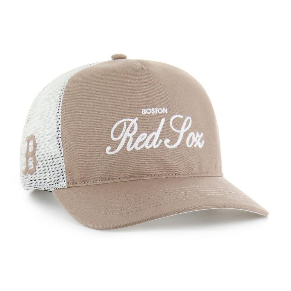 Boston Red Sox Foundational Mesh Hitch Adjustable Hat Brown | 47 brand