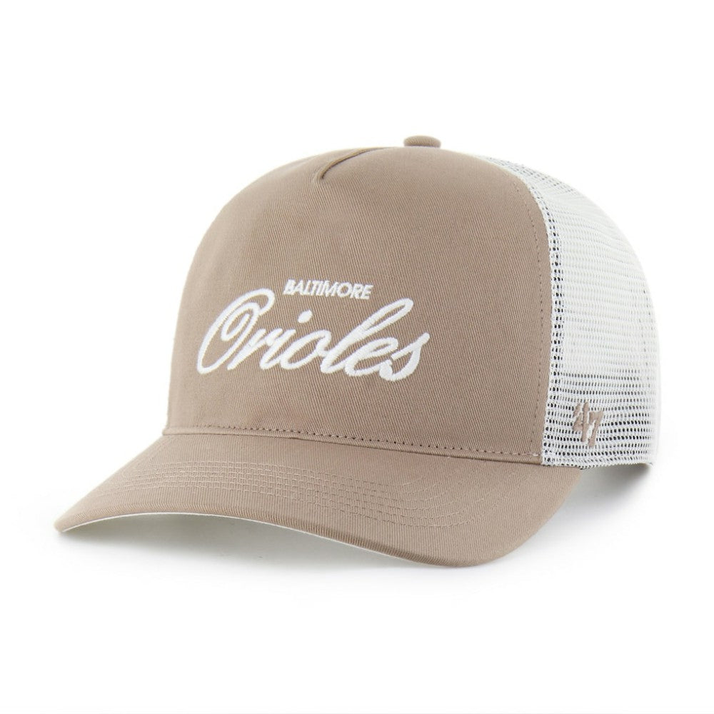Baltimore Orioles Foundational Mesh Hitch Adjustable Hat Brown | 47 brand