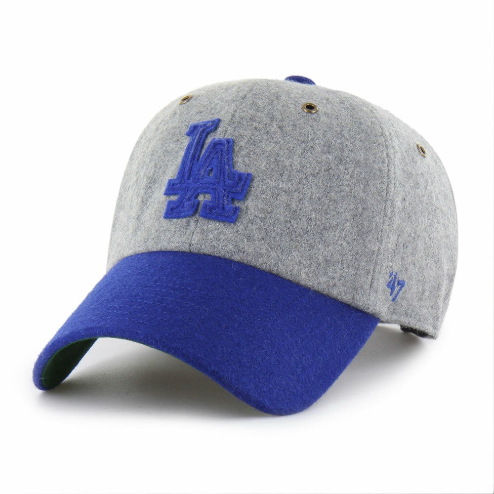 Los Angeles Dodgers Golden Age Wool Clean Up Adjustable Hat Gray/Royal | 47 brand