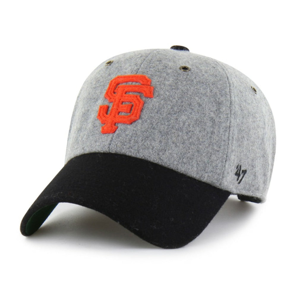 San Francisco Giants Golden Age Wool Clean Up Adjustable Hat Gray/Black | 47 brand