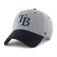 Tampa Bay Rays Golden Age Wool Clean Up Adjustable Hat Gray/Navy | 47 brand