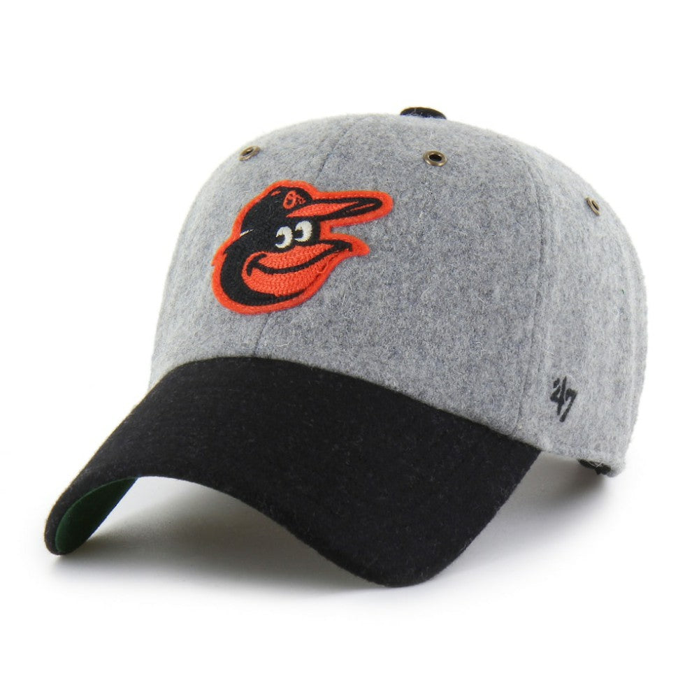 Baltimore Orioles Golden Age Wool Clean Up Adjustable Hat Gray | 47 brand