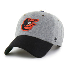 Baltimore Orioles Golden Age Wool Clean Up Adjustable Hat Gray | 47 brand