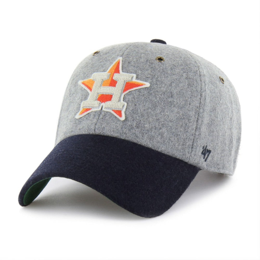 Houston Astros Golden Age Wool Clean Up Adjustable Hat Gray/Navy | 47 brand