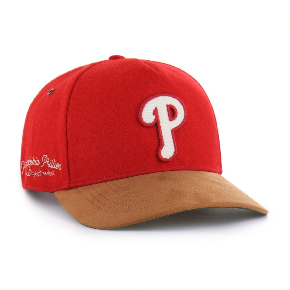 Philadelphia Phillies Gold Age Wool Hitch Adjustable Hat Red | 47 brand