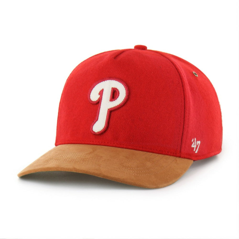 Philadelphia Phillies Gold Age Wool Hitch Adjustable Hat Red | 47 brand