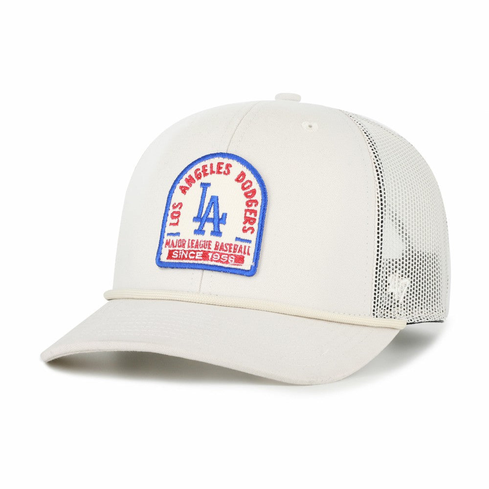 Los Angeles Dodgers Gravestone Adjustable Trucker Hat Cream | 47 brand