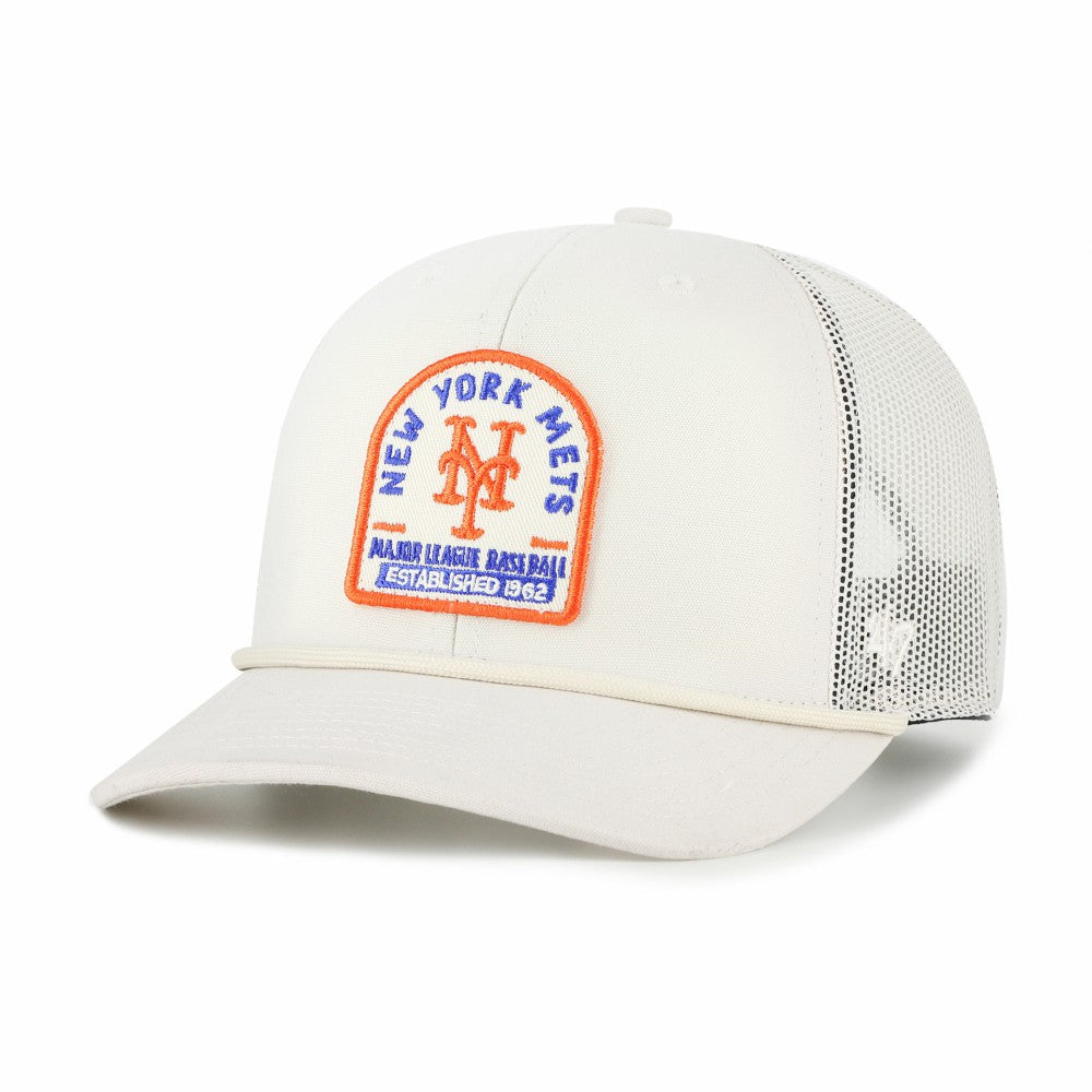 New York Mets Gravestone Adjustable Trucker Hat Cream | 47 brand