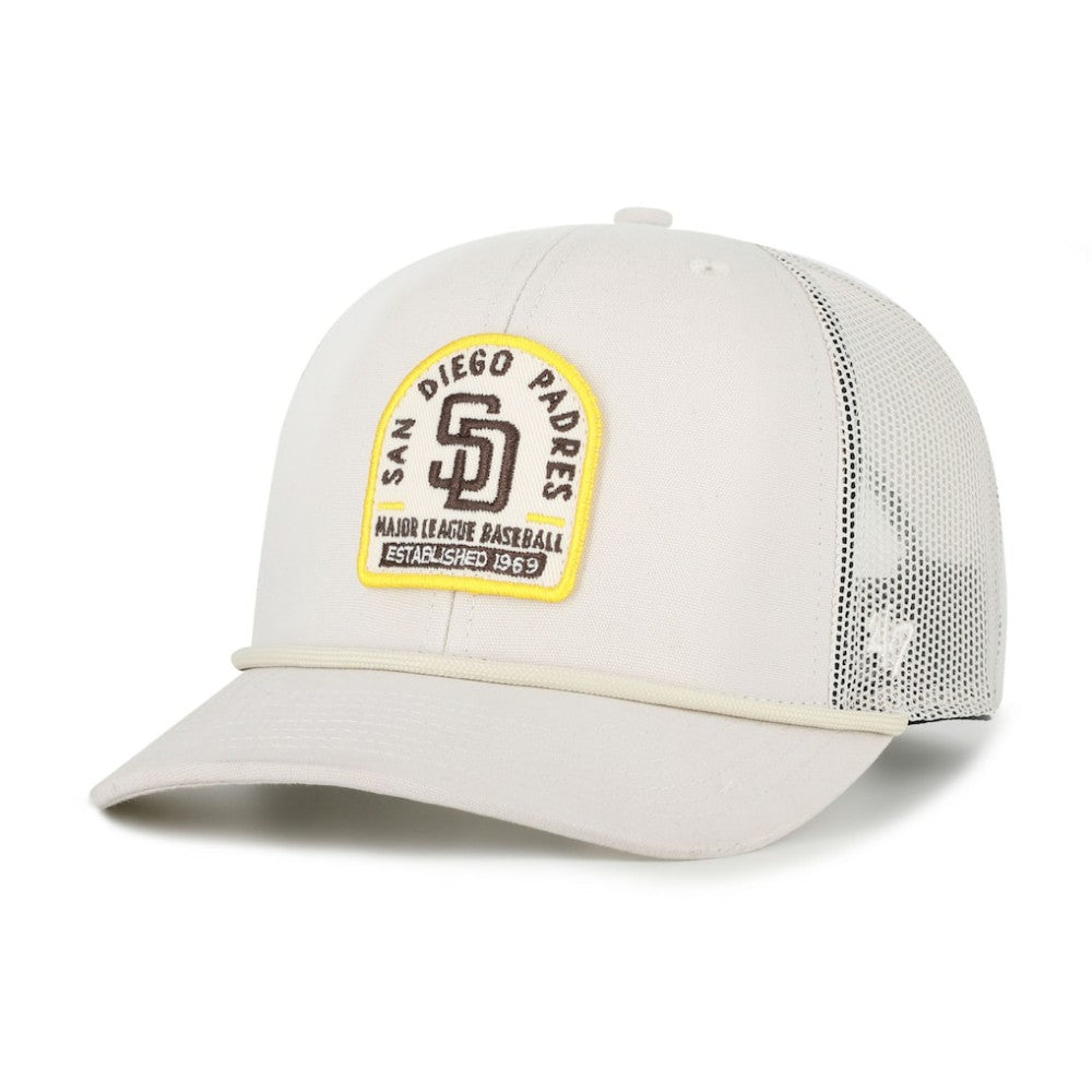 San Diego Padres Gravestone Adjustable Trucker Hat Cream | 47 brand