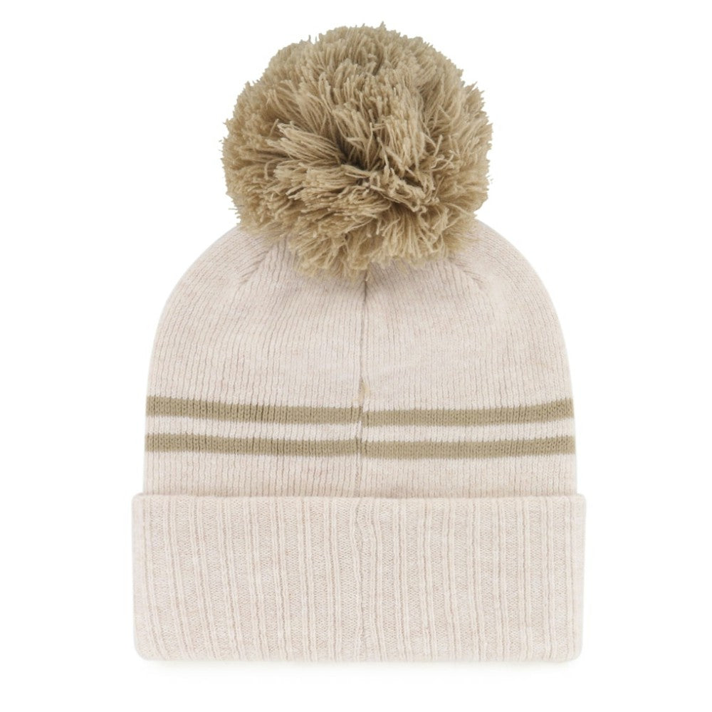 San Francisco Giants Women's Latte Cuffed Knit Hat with Pom Natural | 47 brand