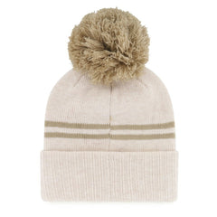 San Francisco Giants Women's Latte Cuffed Knit Hat with Pom Natural | 47 brand