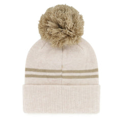 Chicago White Sox Women's Latte Cuffed Knit Hat with Pom Natural | 47 brand