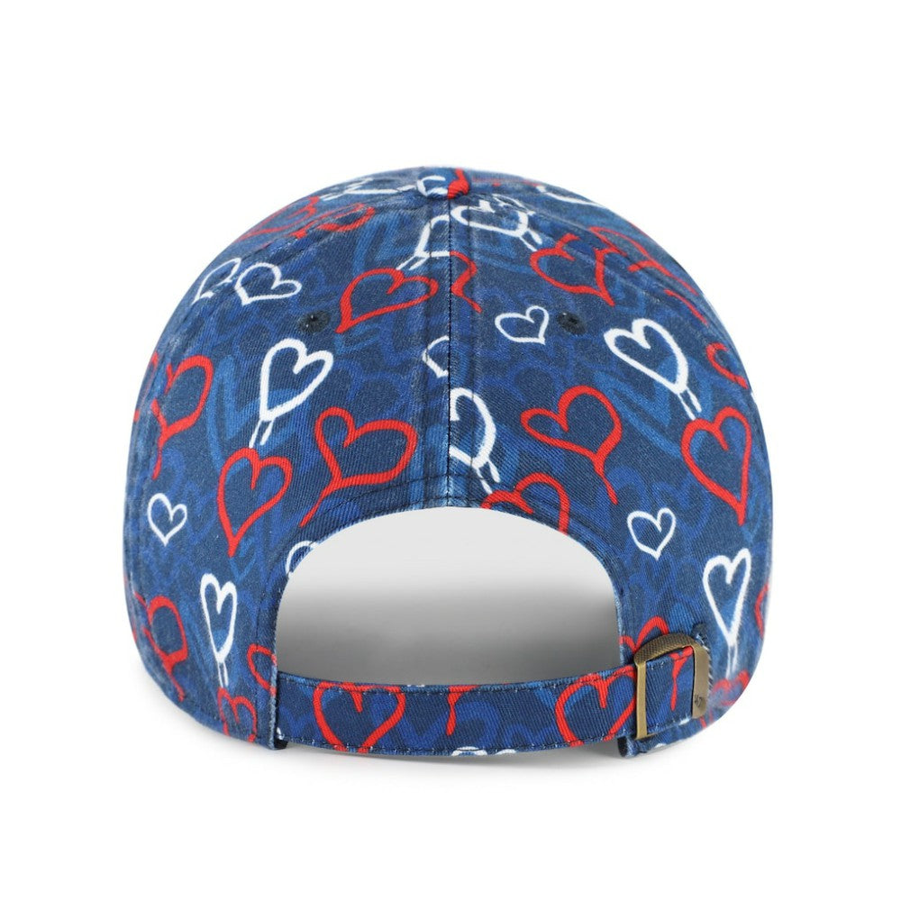 Atlanta Braves Girls Youth Mural Clean Up Adjustable Hat Navy | 47 brand