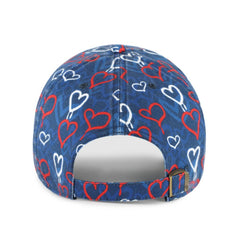 Atlanta Braves Girls Youth Mural Clean Up Adjustable Hat Navy | 47 brand