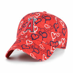 Los Angeles Angels Girls Youth Mural Clean Up Adjustable Hat Red | 47 brand