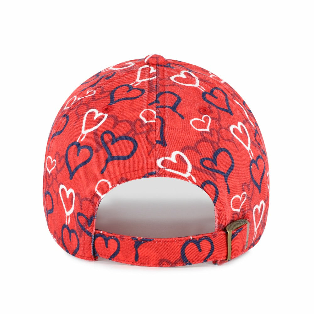 Los Angeles Angels Girls Youth Mural Clean Up Adjustable Hat Red | 47 brand