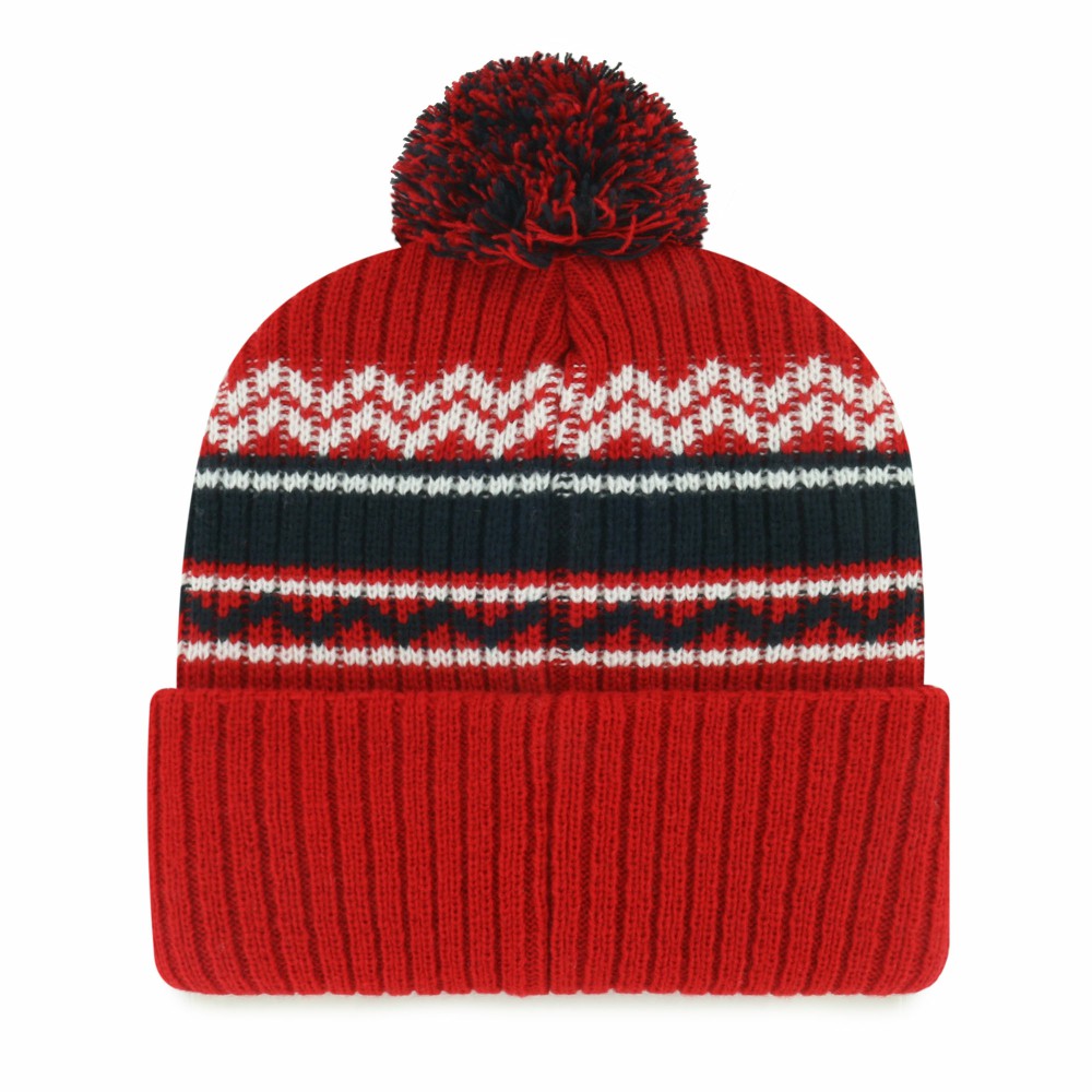 Los Angeles Angels Youth Polar Vortex Cuffed Knit Hat with Pom Red | 47 brand