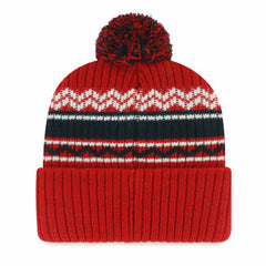 Los Angeles Angels Youth Polar Vortex Cuffed Knit Hat with Pom Red | 47 brand