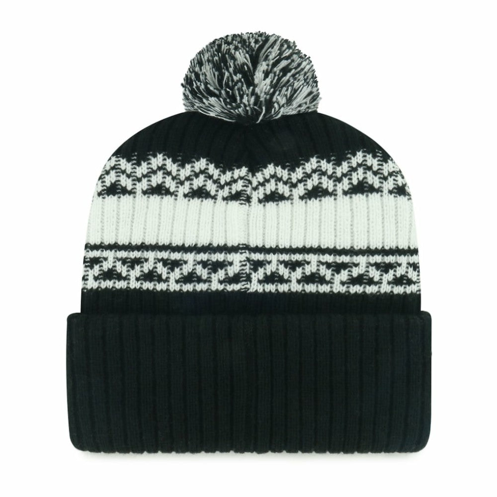 Chicago White Sox Youth Polar Vortex Cuffed Knit Hat with Pom Black | 47 brand