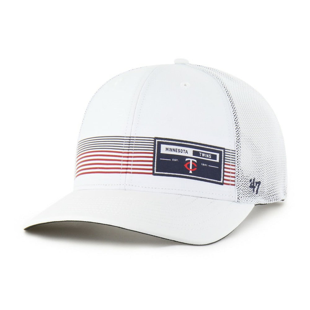 Minnesota Twins Rangefinder brrr Trucker Adjustable Hat White | 47 brand