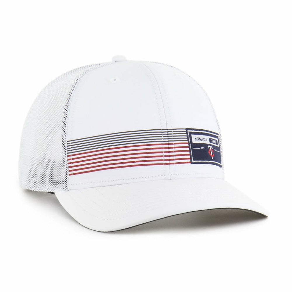 Minnesota Twins Rangefinder brrr Trucker Adjustable Hat White | 47 brand
