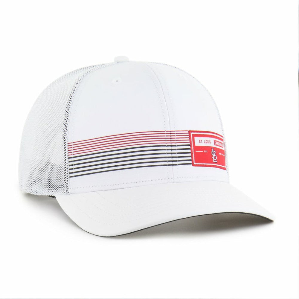 St. Louis Cardinals Rangefinder brrr Trucker Adjustable Hat White | 47 brand