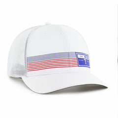 Texas Rangers Rangefinder brrr Trucker Adjustable Hat White | 47 brand