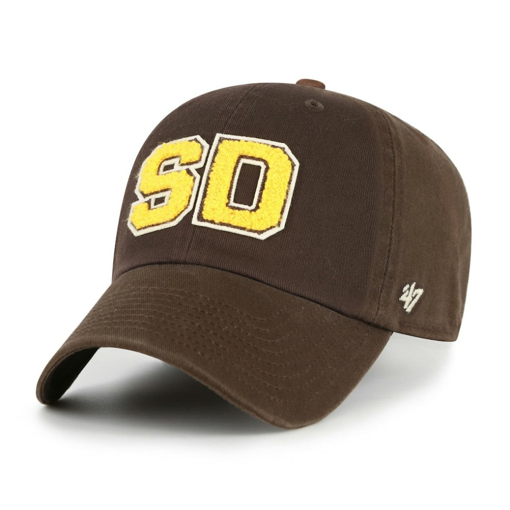 San Diego Padres Women's Zoey Clean Up Adjustable Hat Brown | 47 brand