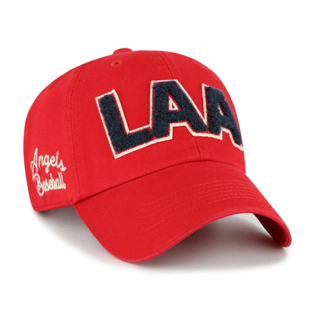 Los Angeles Angels Women's Zoey Clean Up Adjustable Hat Red | 47 brand