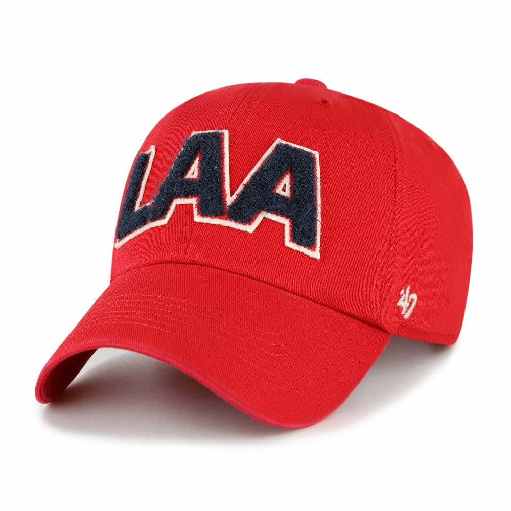 Los Angeles Angels Women's Zoey Clean Up Adjustable Hat Red | 47 brand