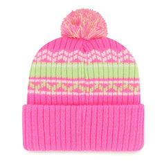 San Francisco Giants Youth Polar Vortex Cuffed Knit Hat with Pom Pink | 47 brand
