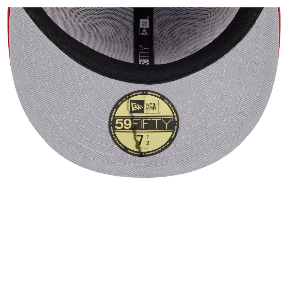 Detroit Red Wings New Era Oversized Vintage Arch 59Fifty Fitted Hat Red